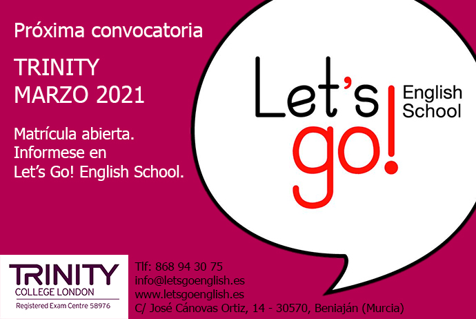 Convocatoria TRINITY Marzo 2021